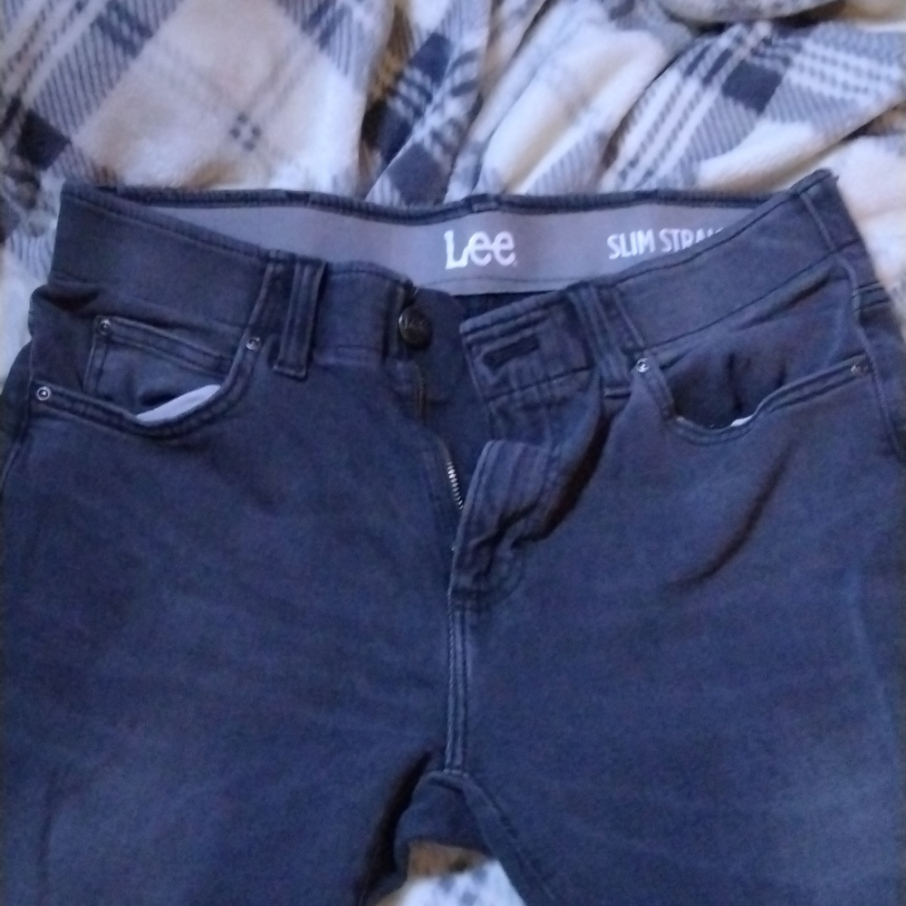 Lee jeans, Mens, Slim Straight, Medium, Charcoal Grey